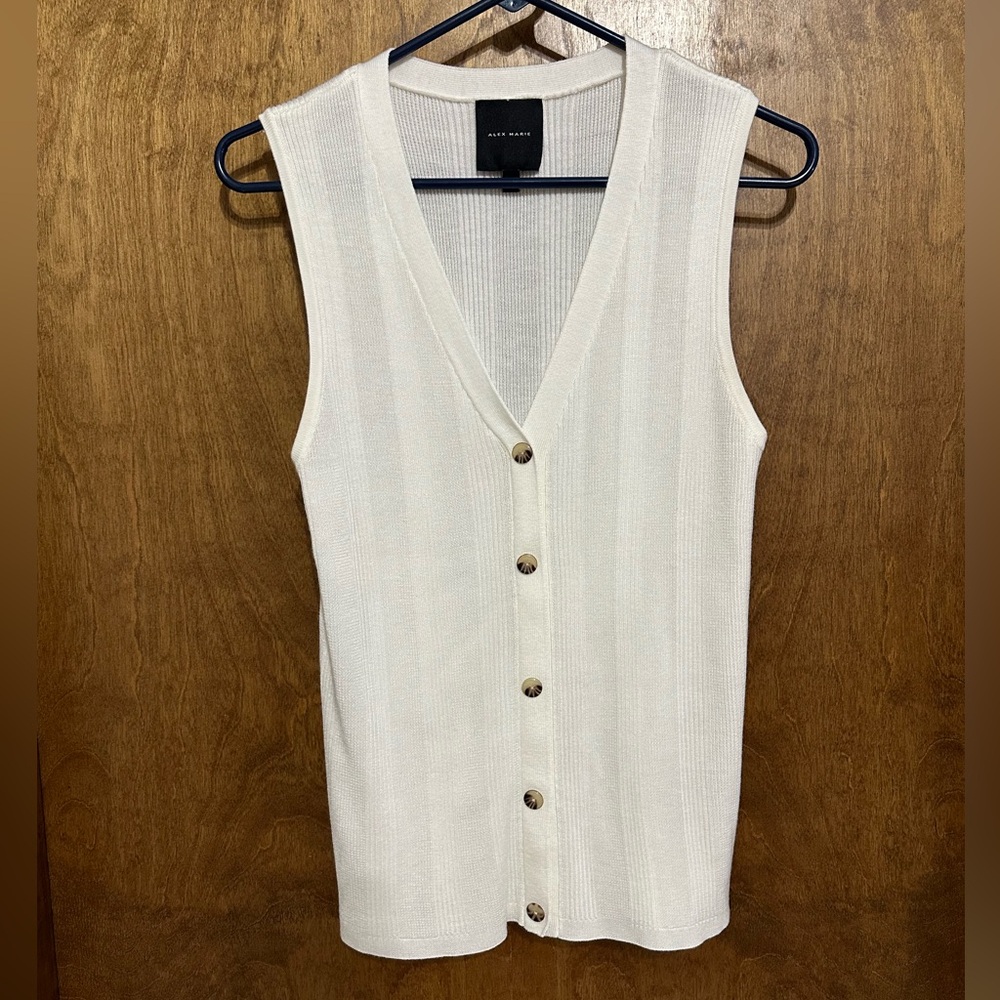 Alex Marie Jessica Button Knit Vest